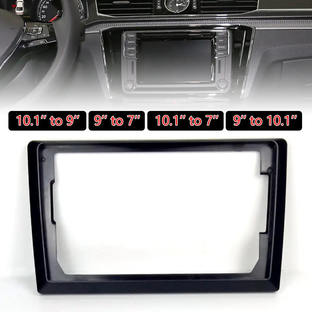 Universal 2-Din Car Radio Frame for 7-10.1 inch Stereos