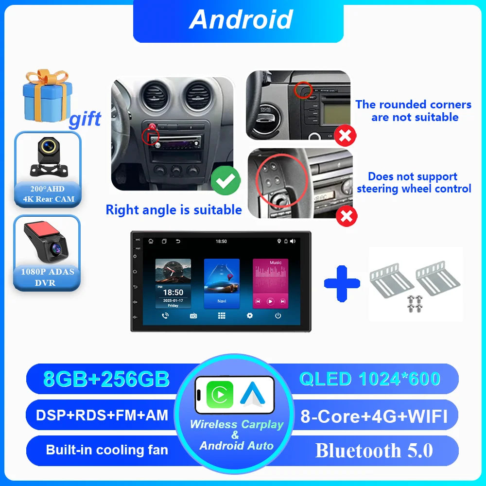 7-Inch Android Car Radio with CarPlay & Android Auto for Seat Ibiza - image 11
