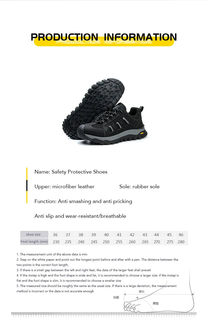 Men's Lightweight Steel Toe Slip-Resistant Work Boots - image 12