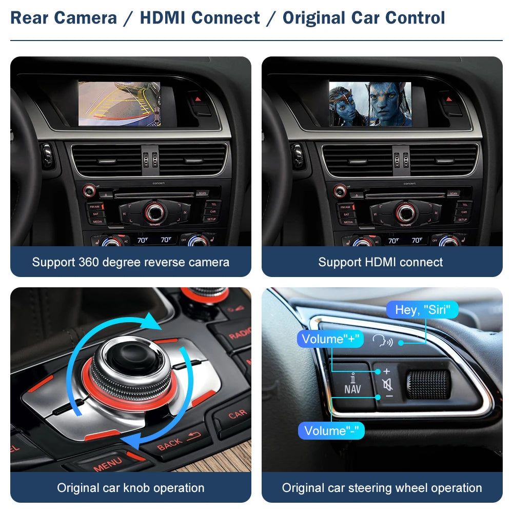 Wireless Apple CarPlay & Android Auto for Audi A4 A5 Q5 2009-2015 - image 5