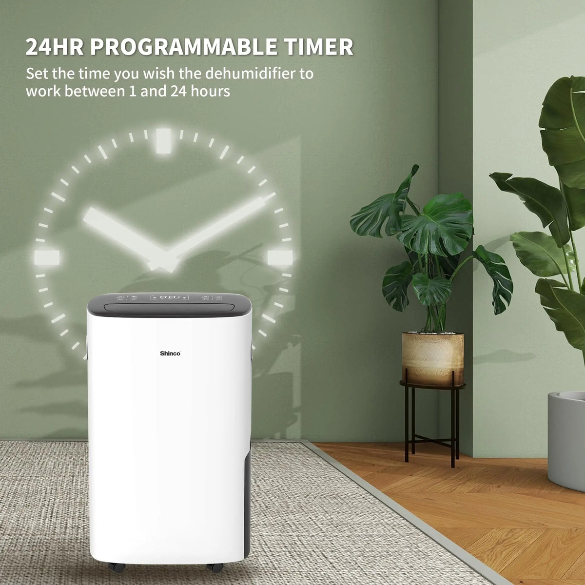Shinco 86 Pints Dehumidifier for Home and Basements, 5000 Sq.Ft Dehumidifiers with Drain Hose, Auto or Manual Drainage