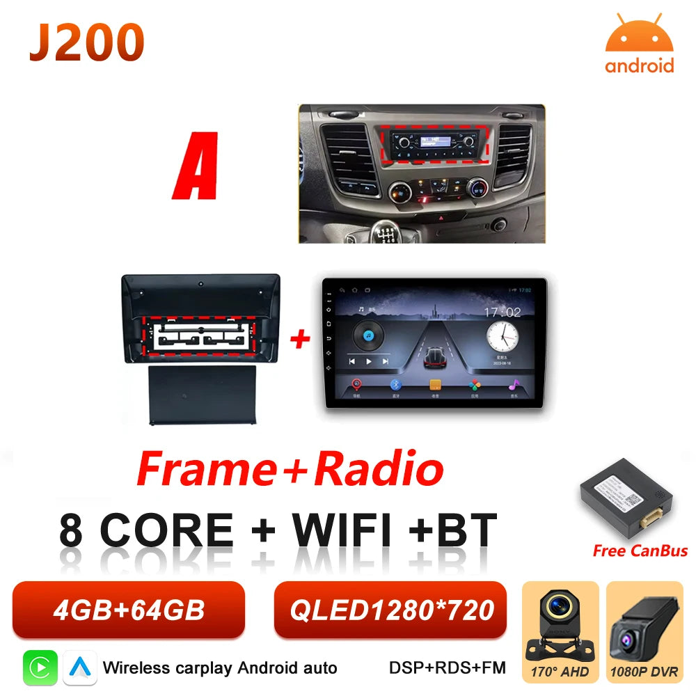 Android 16 Car Radio for Ford Transit Custom & V363 - Wireless CarPlay - image 29