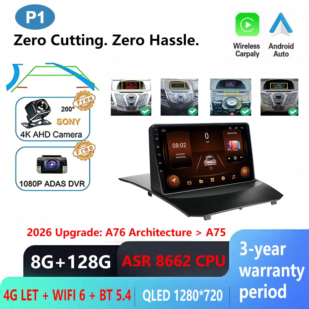 Ford Fiesta 2009-2017 Android Car Radio with CarPlay & GPS - image 19