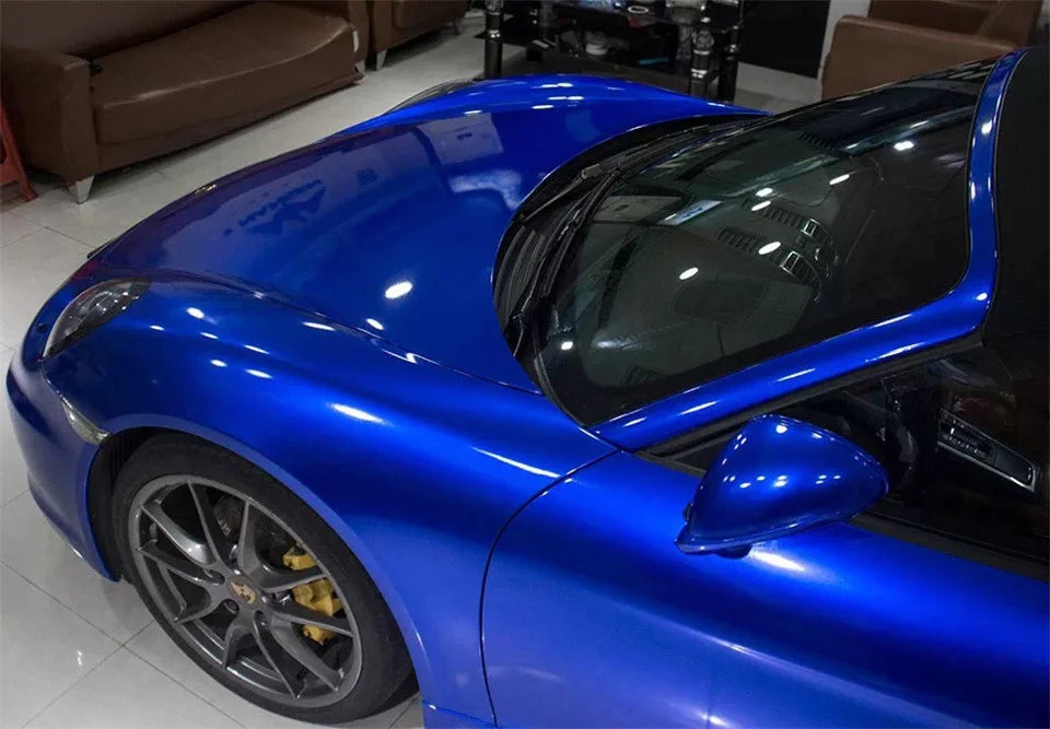 Blue Glossy Car Vinyl Wrap Film - Color Change Sticker - image 5