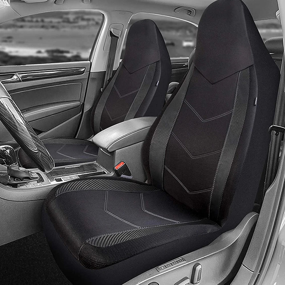 High Back Air Mesh Front Car Seat Covers, Universal Fit