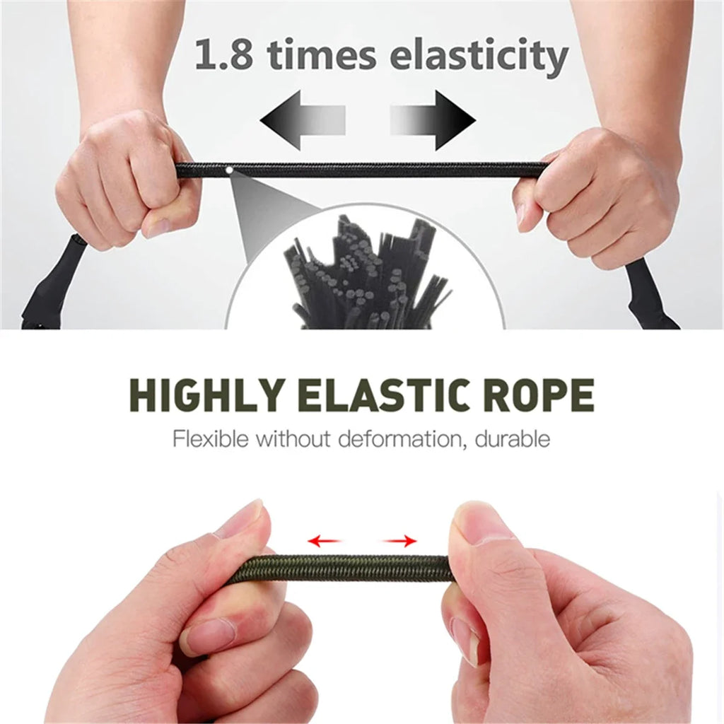 Heavy-Duty Bungee Strap with Carabiner Hooks