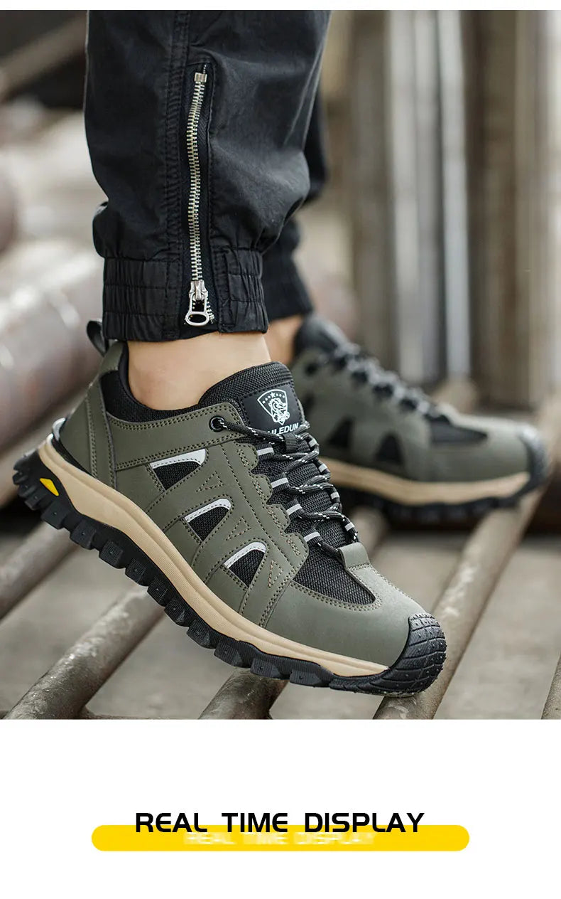 Men's Lightweight Steel Toe Slip-Resistant Work Boots - image 27