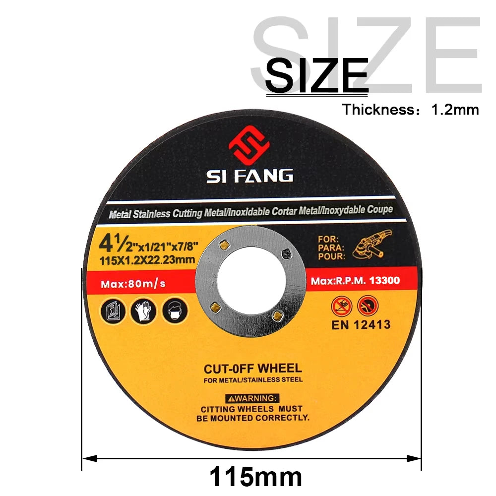 5Pcs Set 75/115/125mm Metal Cutting Disc Angle Grinder Resin Grinding Wheel for Steel