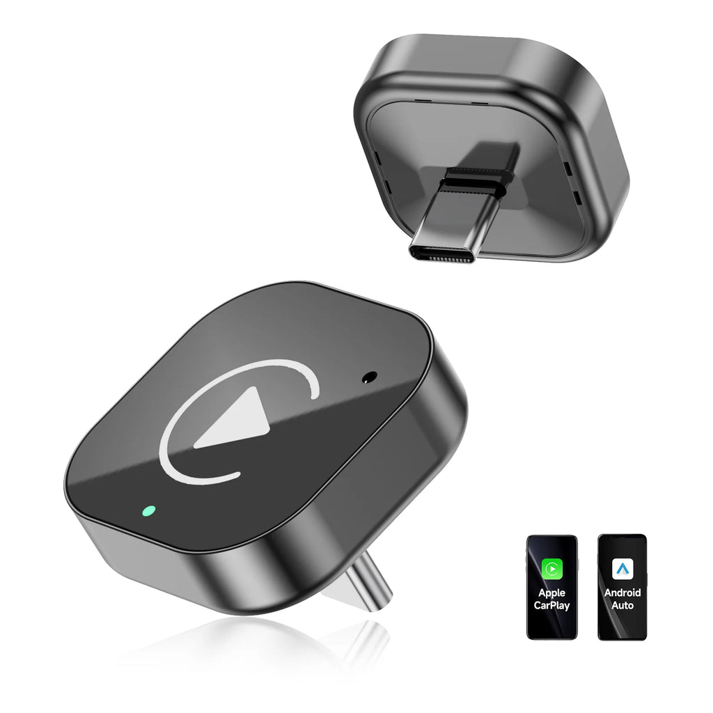 2-in-1 Wireless CarPlay & Android Auto USB-C Dongle