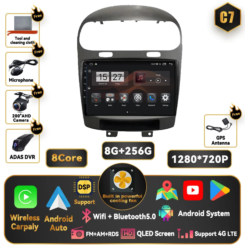 Dodge Journey 2011-2020 9 Inch QLED Android Multimedia Player - image 18