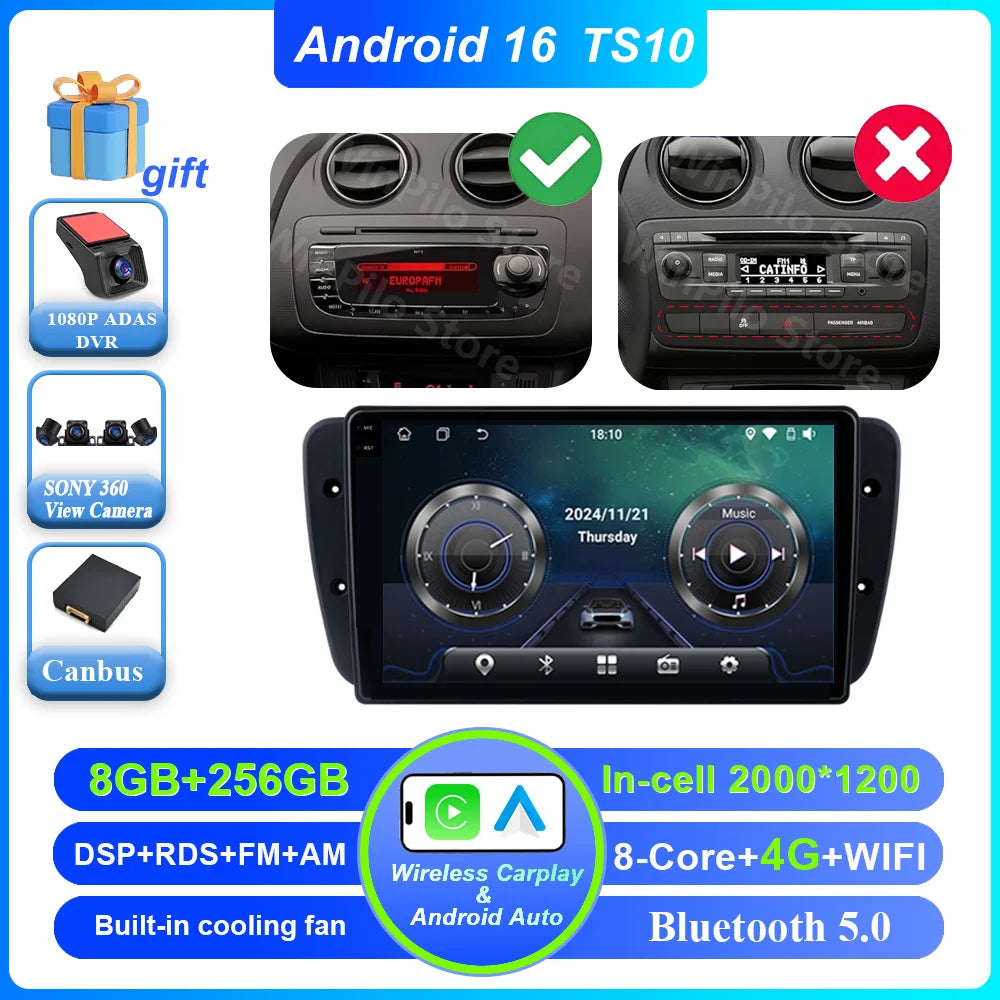 Android Car Radio for Seat Ibiza MK4 2008-2015 | CarPlay & GPS - image 12