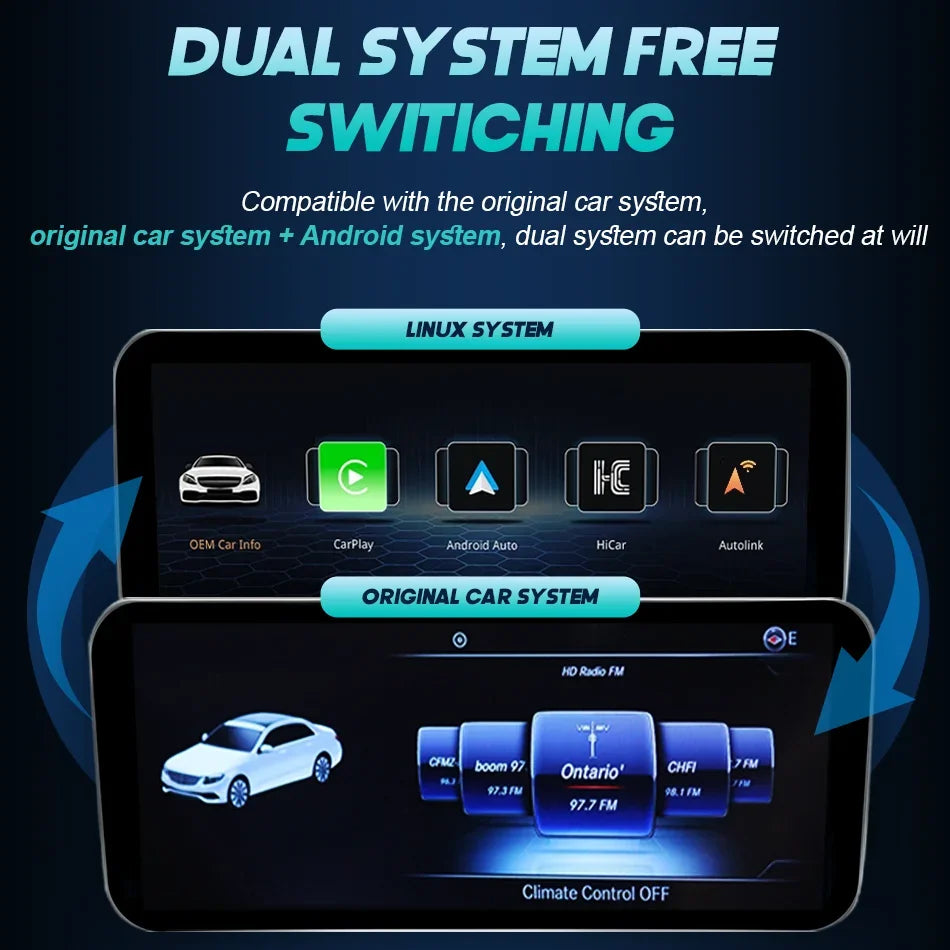 Wireless CarPlay & Android Auto Screen for Mercedes C-Class 2015-2018 - image 5