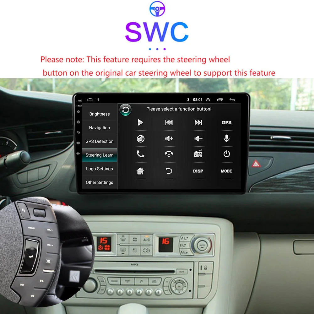9" Android 16 Carplay Multimedia Stereo for Citroen C5 2008-2017 - image 5
