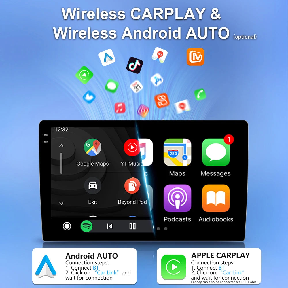 Android Auto Carplay GPS for Toyota RAV4 2005-2013 9 Inch Car Radio - image 4