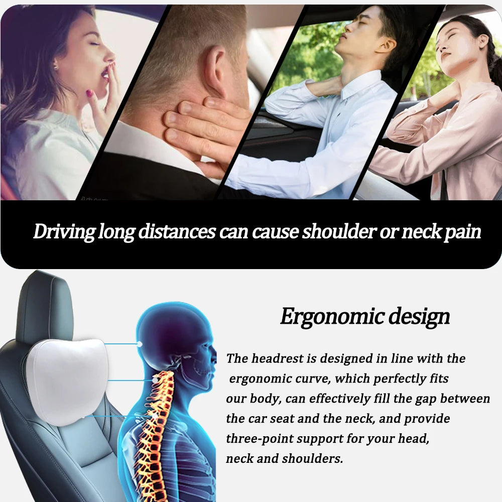 Car Headrest Neck Pillow for Model 3 and Model Y