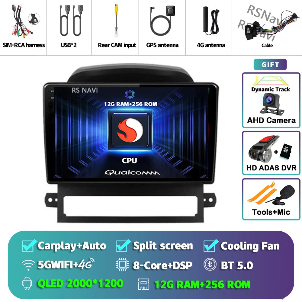 9 Inch Android CarPlay Radio for Chevrolet Captiva 2008-2012 - image 29