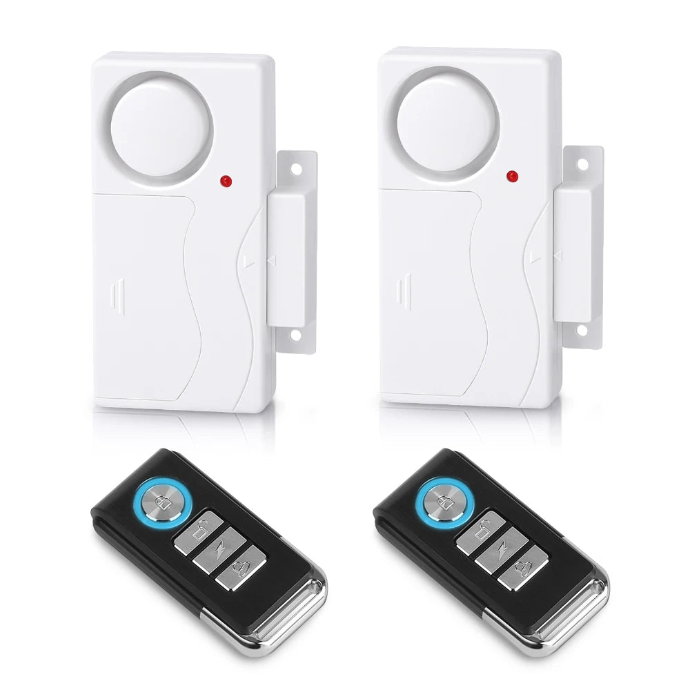 Wireless Door & Window Burglar Alarm Kit with Remote Control