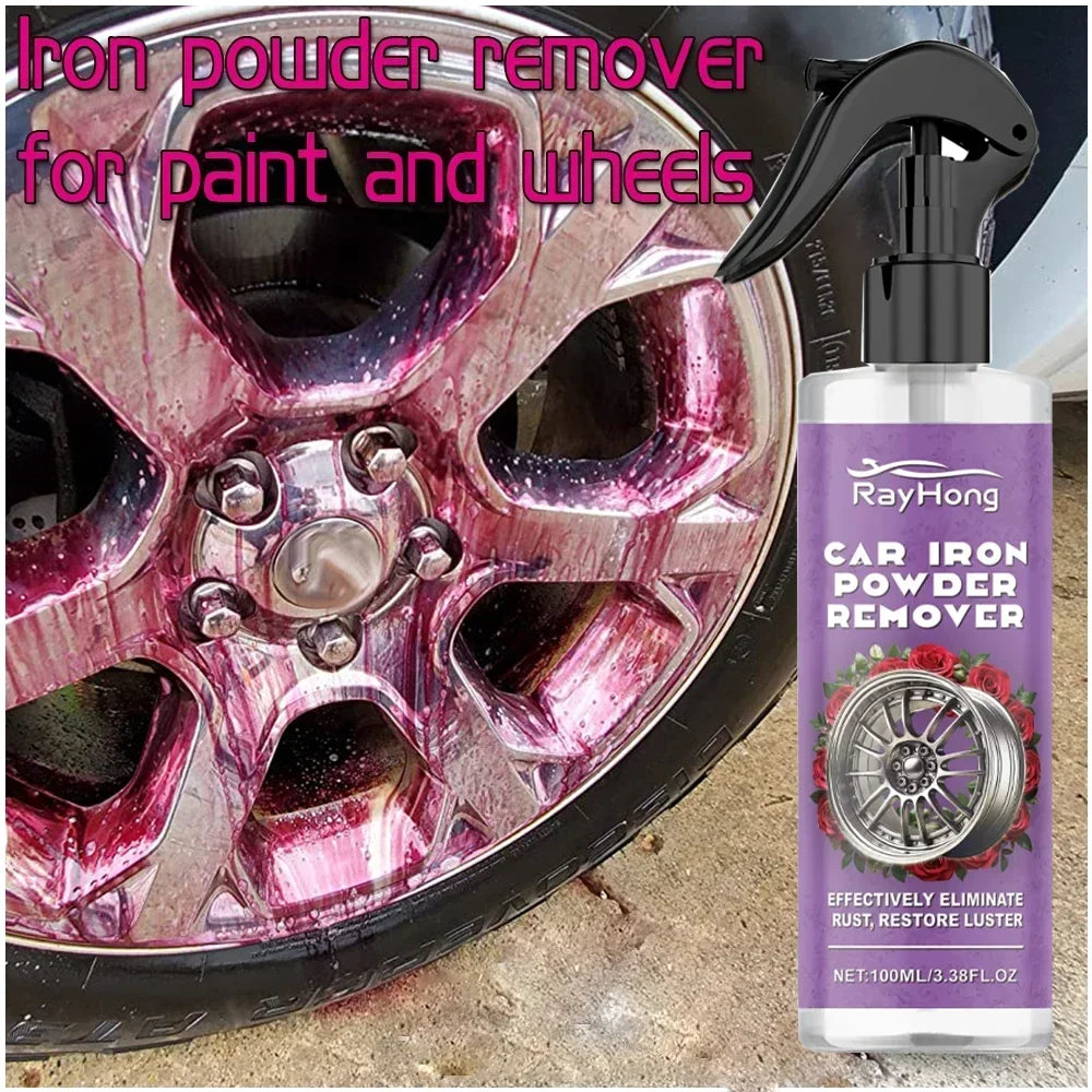Iron Powder Remover Spray for Car Paint and Wheels