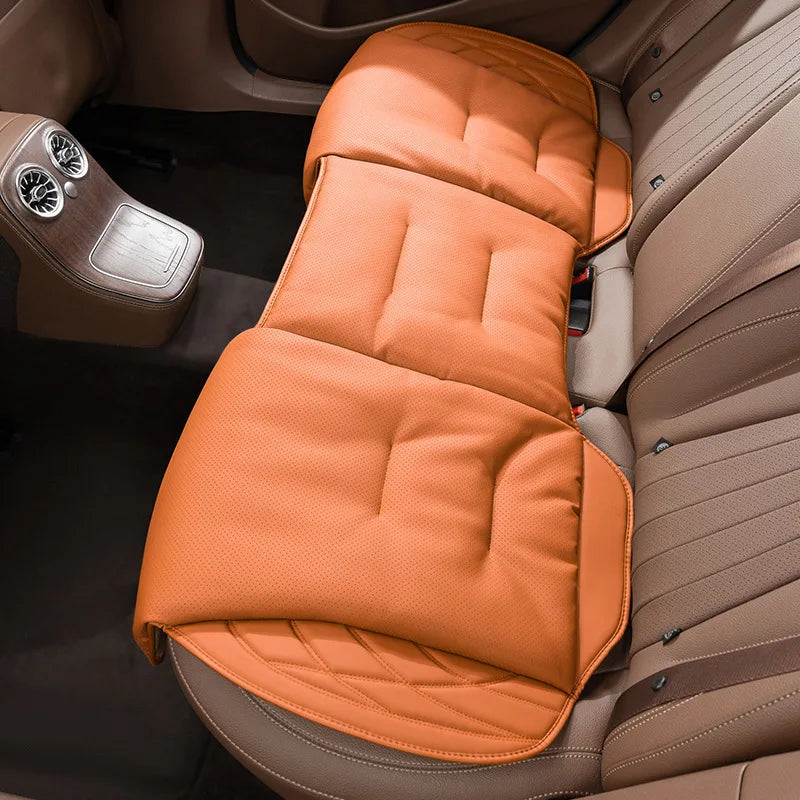 Synthetic Leather Car Seat Cushion with Lumbar Section