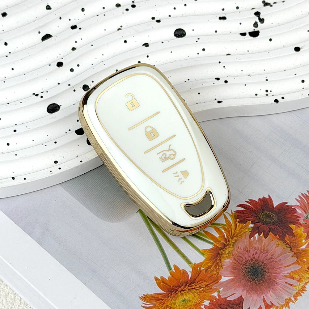 TPU Key Fob Cover for Chevy Malibu, Camaro, Equinox & More 2017-2019