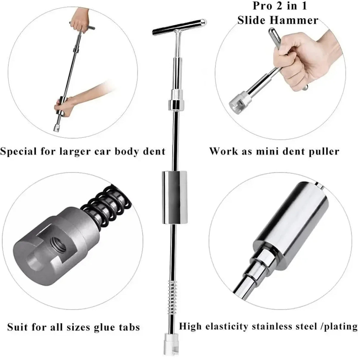 Paintless Dent Removal Kit – Car Dent Puller with Slide Hammer - image 2
