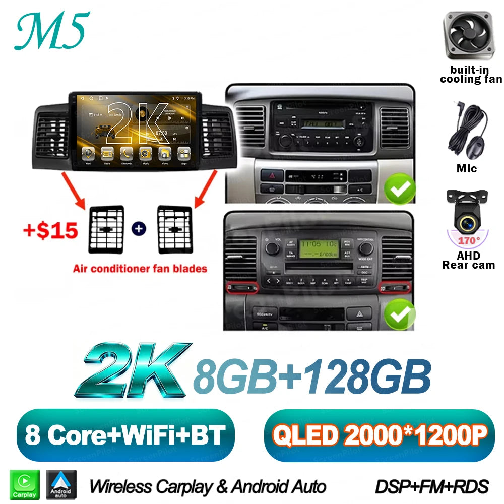 Android Car Multimedia Player for Toyota Corolla 2000-2006 - image 16