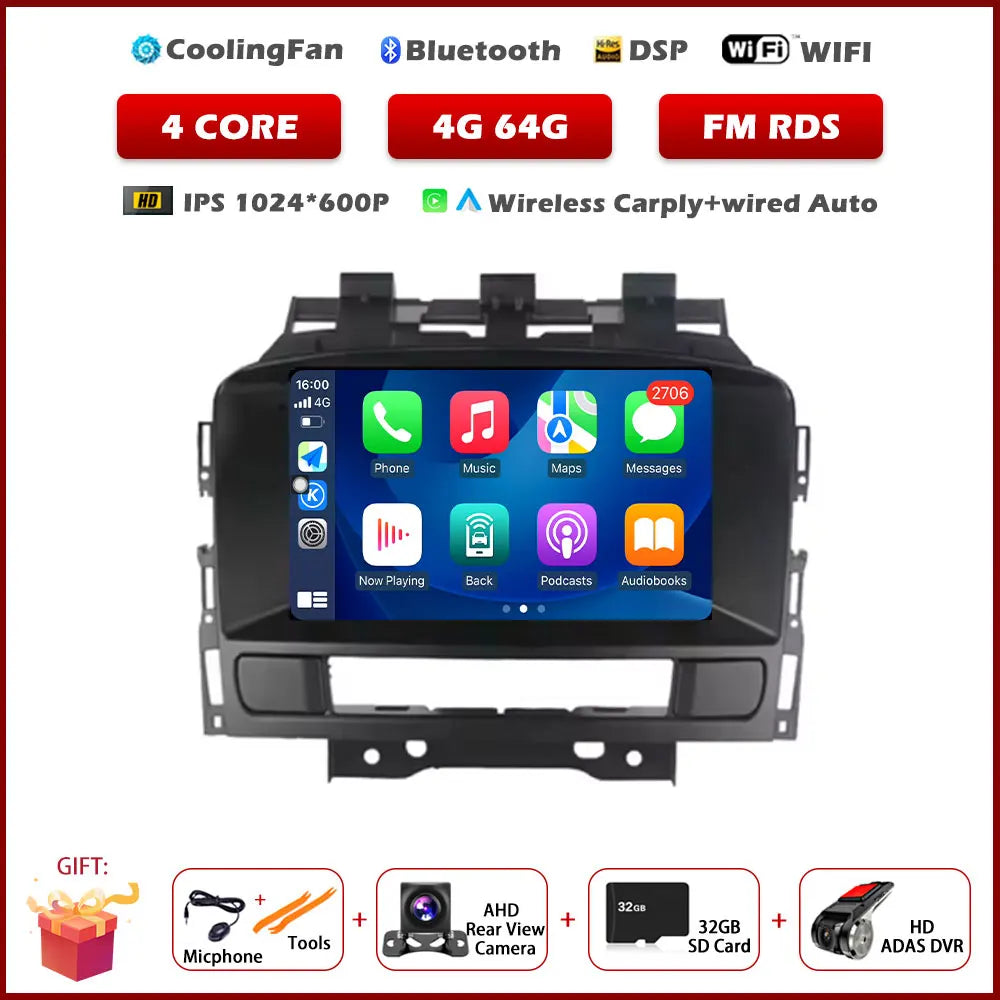 Opel Astra J 2011-2014 Carplay Android Auto GPS Multimedia Player - image 6