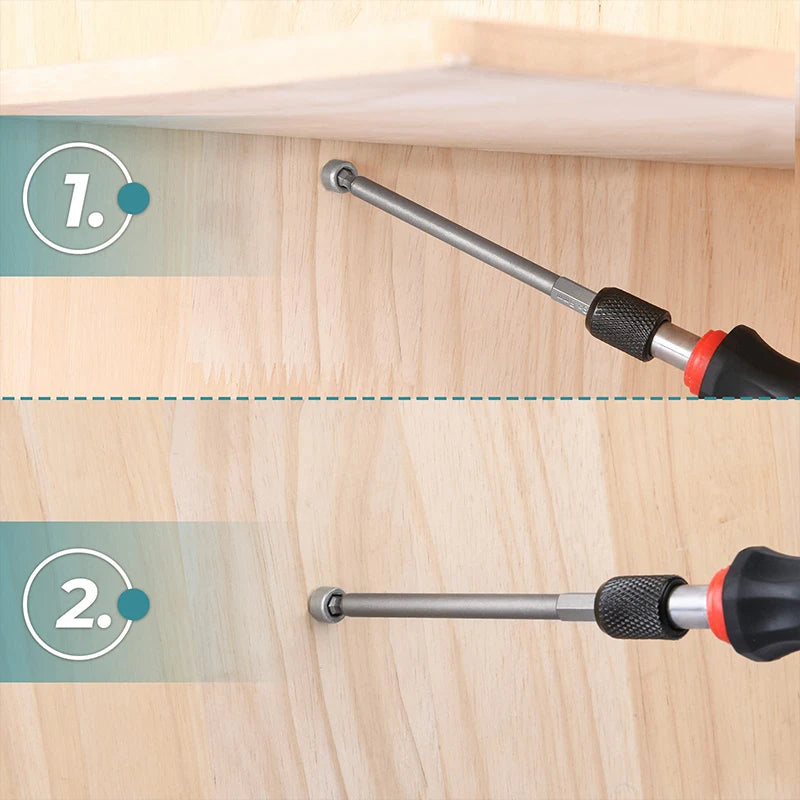 Ball End Hex Screwdriver Bit Set - Magnetic Allen Wrench Bits - image 9