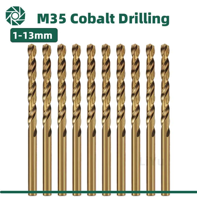 M35 Cobalt HSS Twist Drill Bit Set for Stainless Steel & Metal