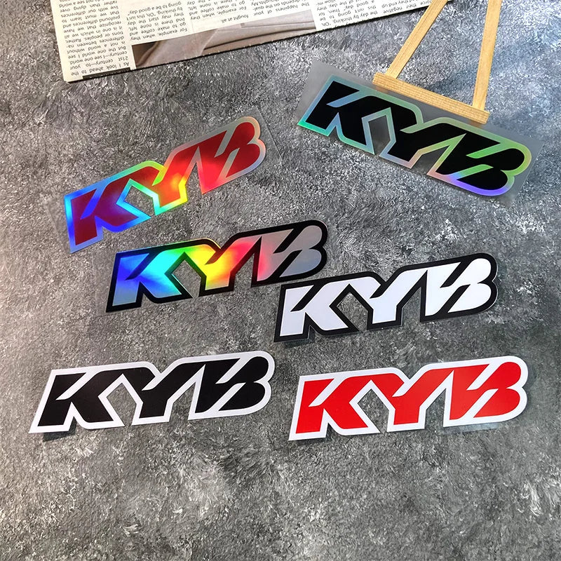 2-Pack KYB Front Fork Decals, Waterproof Vinyl