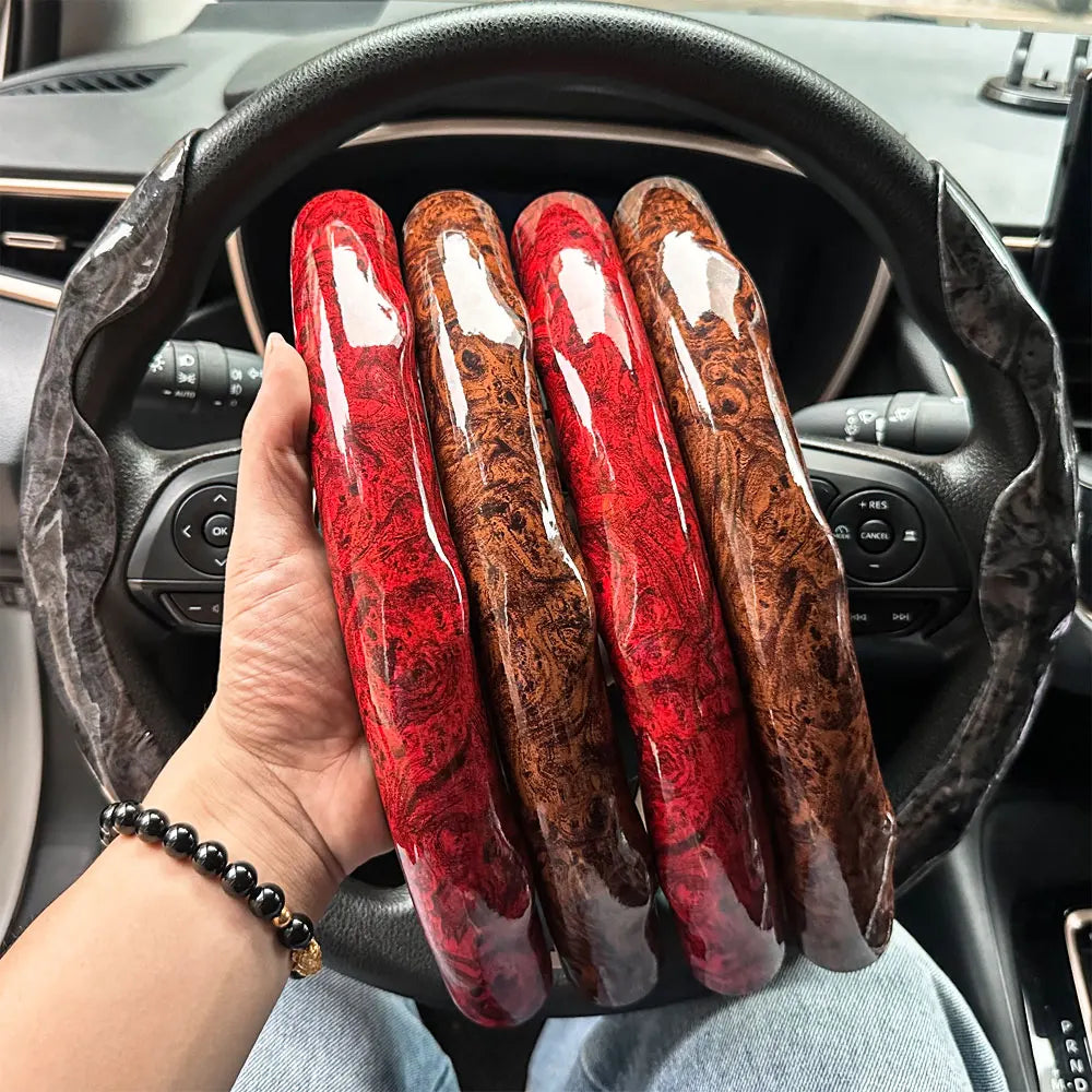 Non-Slip Steering Wheel Grip Covers, 2 pcs