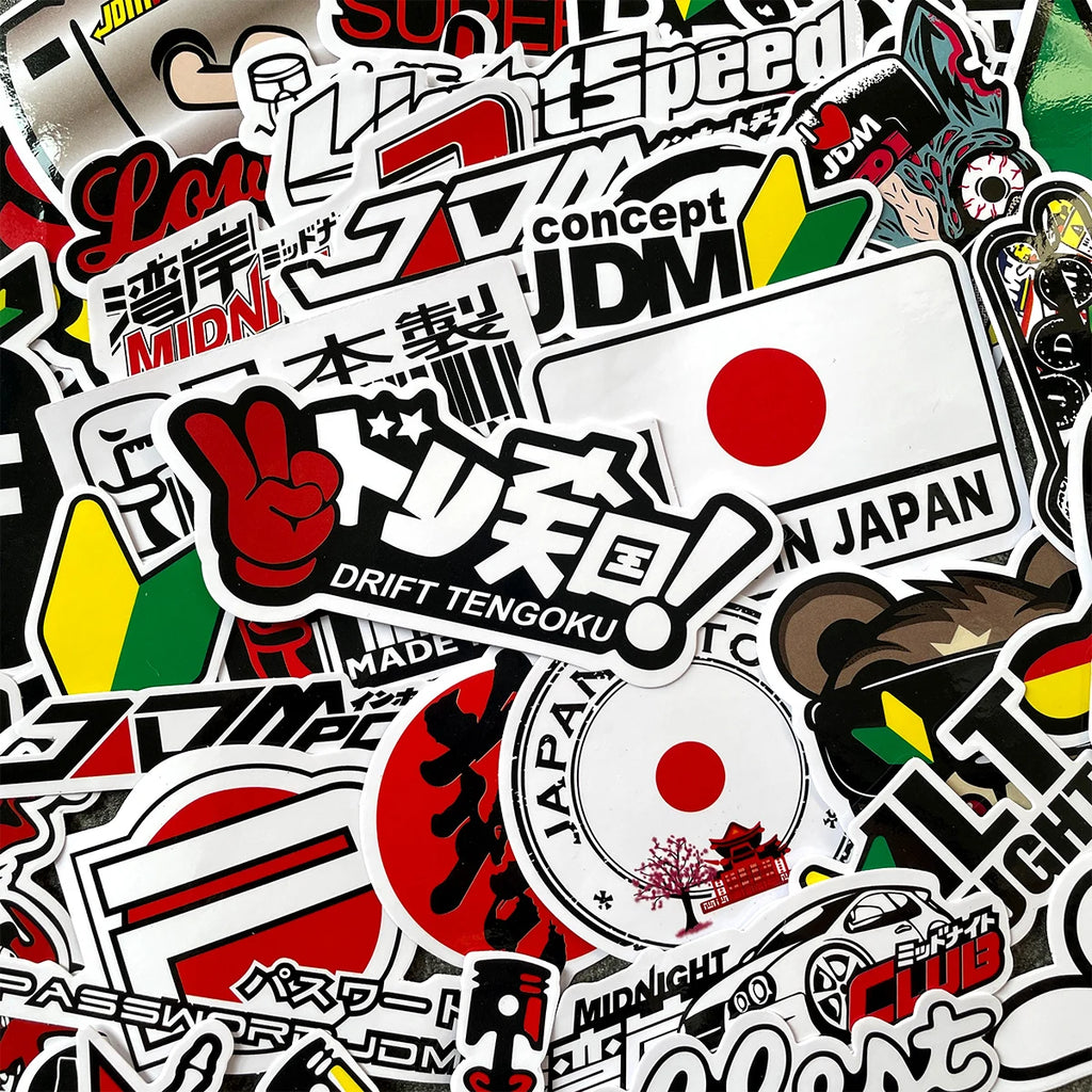 40-Piece JDM Vinyl Sticker Pack for Motorcycles & Cars - image 6