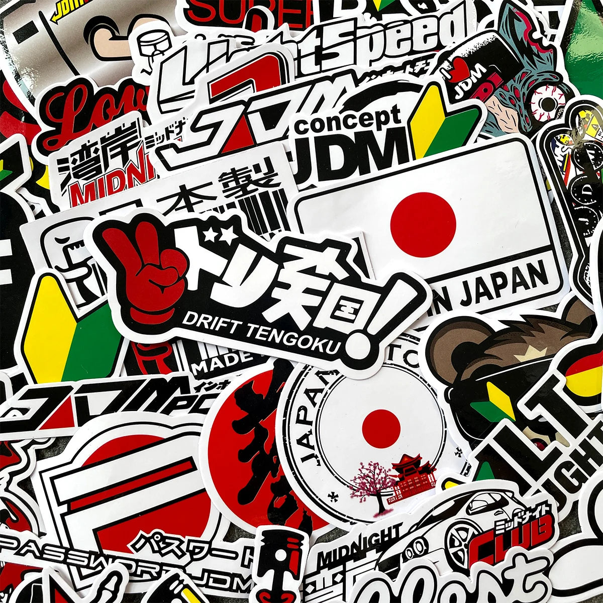 40-Piece JDM Vinyl Sticker Pack for Motorcycles & Cars - image 6