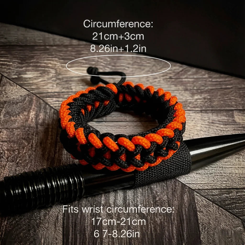 Handwoven Paracord Survival Bracelet – Emergency Rope