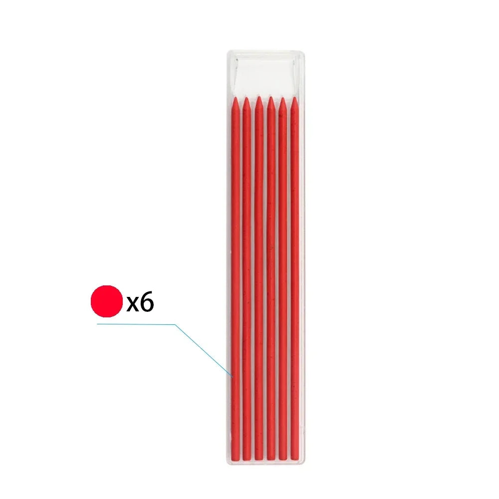 3-Color Carpenter Pencil Set with Sharpener & Refills - image 14
