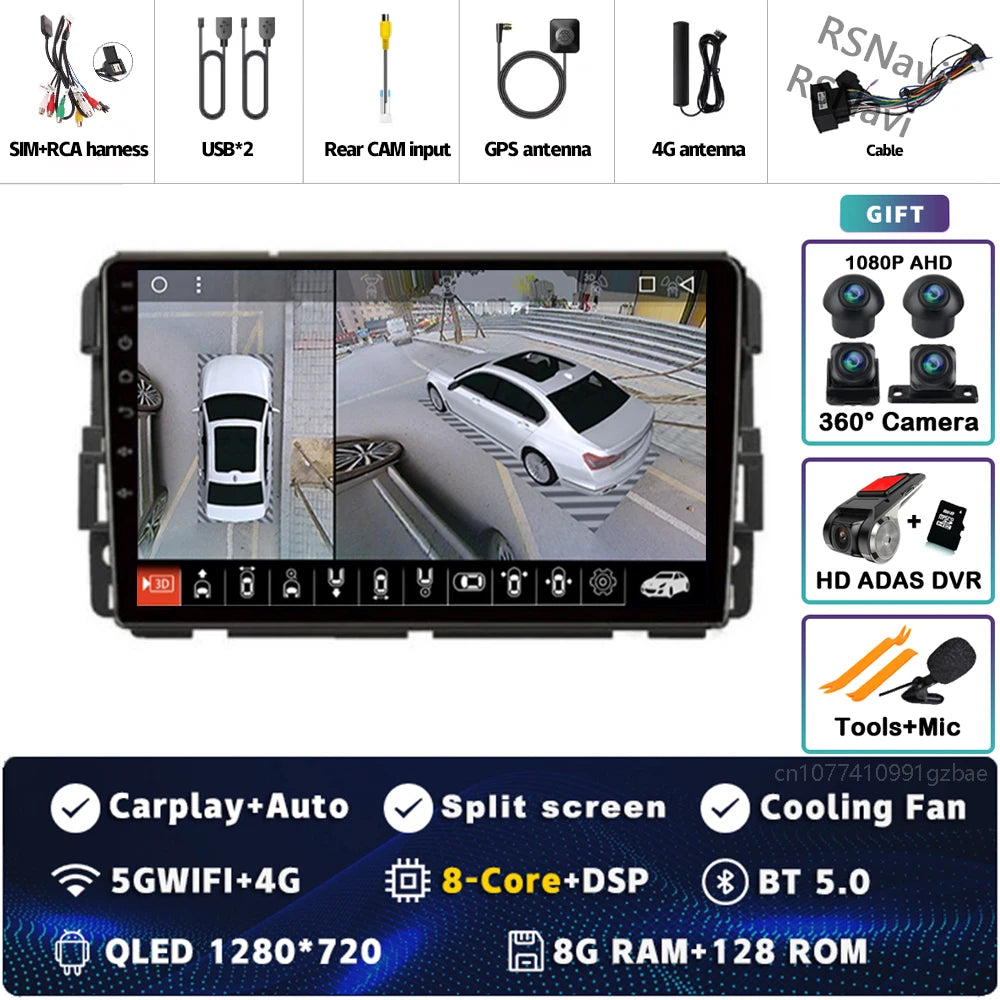 9" Android Car Stereo for Chevy GMC with CarPlay & Android Auto - image 38