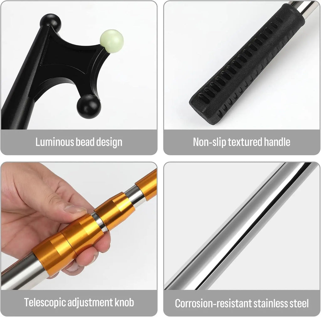 Telescopic Boat Hook – Non-Slip Docking Extension Pole
