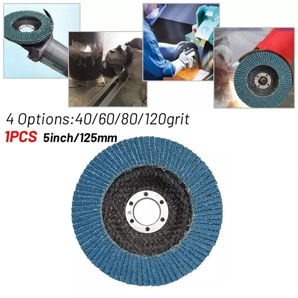125mm 5 Inch Grinding Wheels Flap Discs Sanding Disc Abrasive Tool for Angle Grinder Metal Disco Diamantado Milling 40 60 80 120