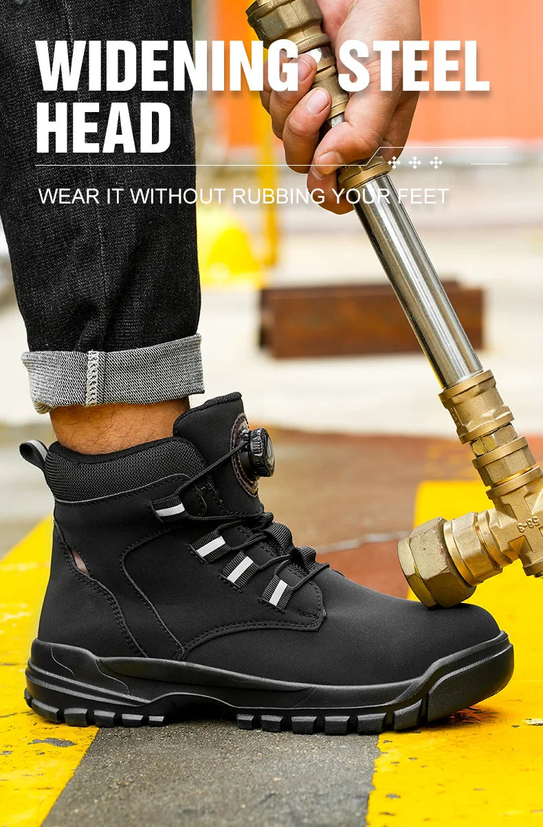 Waterproof Steel Toe Work Boots with Kevlar Insoles - image 11