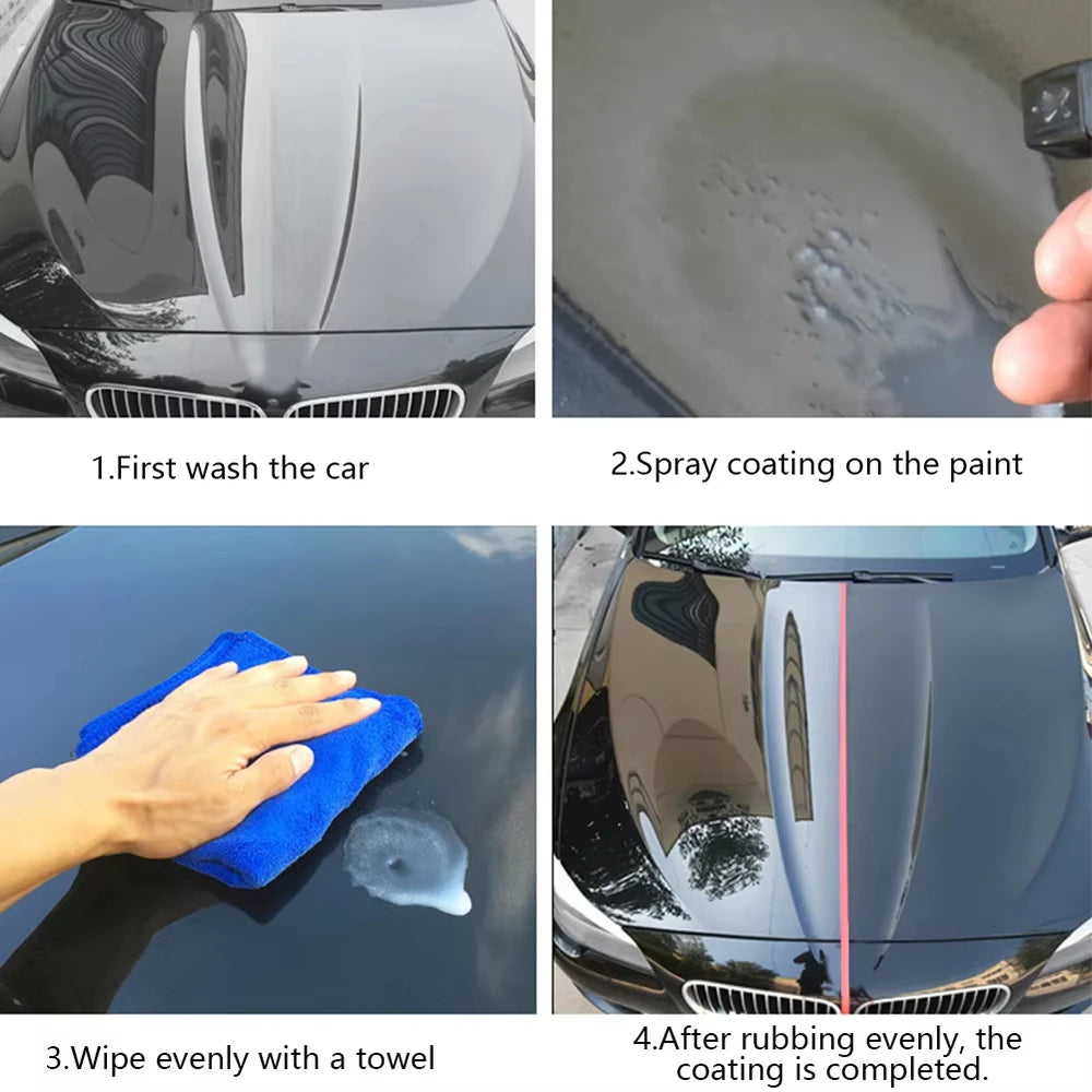 Ceramic Nano Coating Spray for Car Paint, Headlights, and Wheels