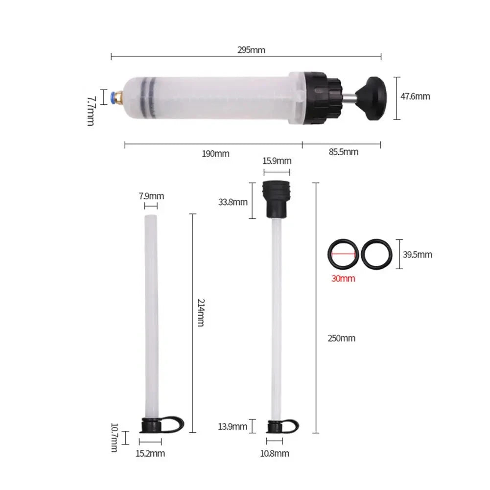 500cc Oil Fluid Extractor Pump Multi-Purpose Oil Syringe Fluid Syringe Extractor Car Vacuum Fuel Transfer Automotive Oil Syringe