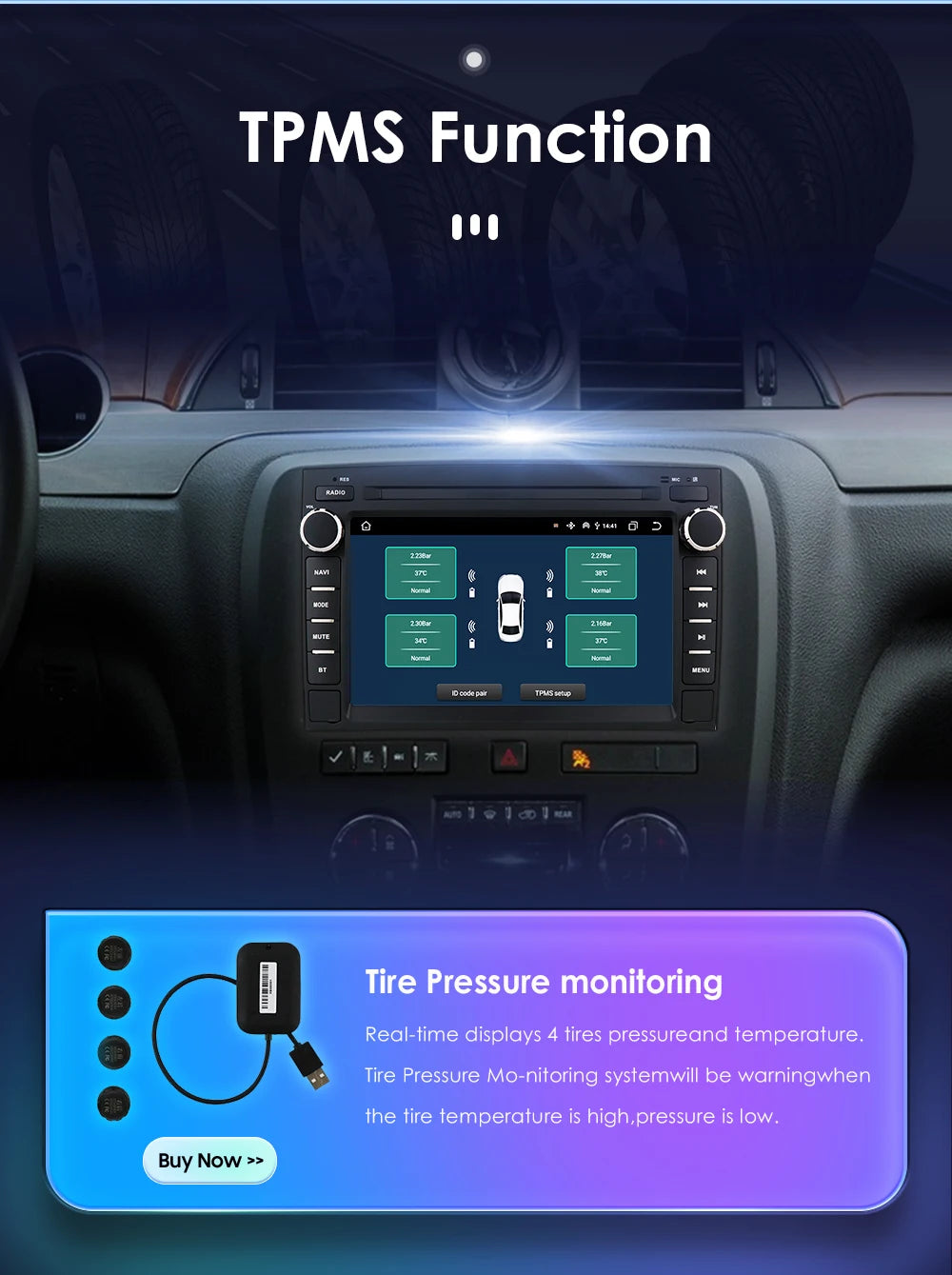 7-Inch Android 13 Touchscreen Car Stereo for Chevy Silverado GMC Sierra - image 36
