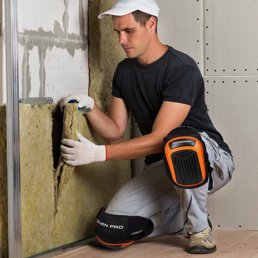 Knee Pads for Work,Gardening and Construction with Non-Slip Heavt Duty Cap,Thick Foam Padding,Gel Cushion