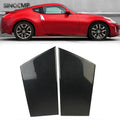 Carbon Fiber Style Window Pillar Trim Cover for Nissan 370Z 2009-2020 (2-Pack)