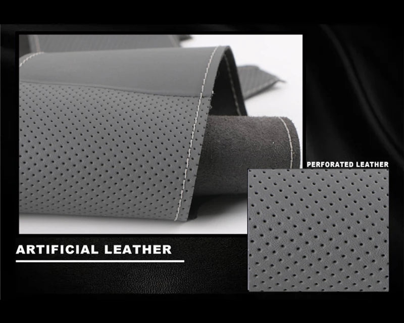 Custom Microfiber Leather Steering Wheel Cover for Dodge RAM - image 10
