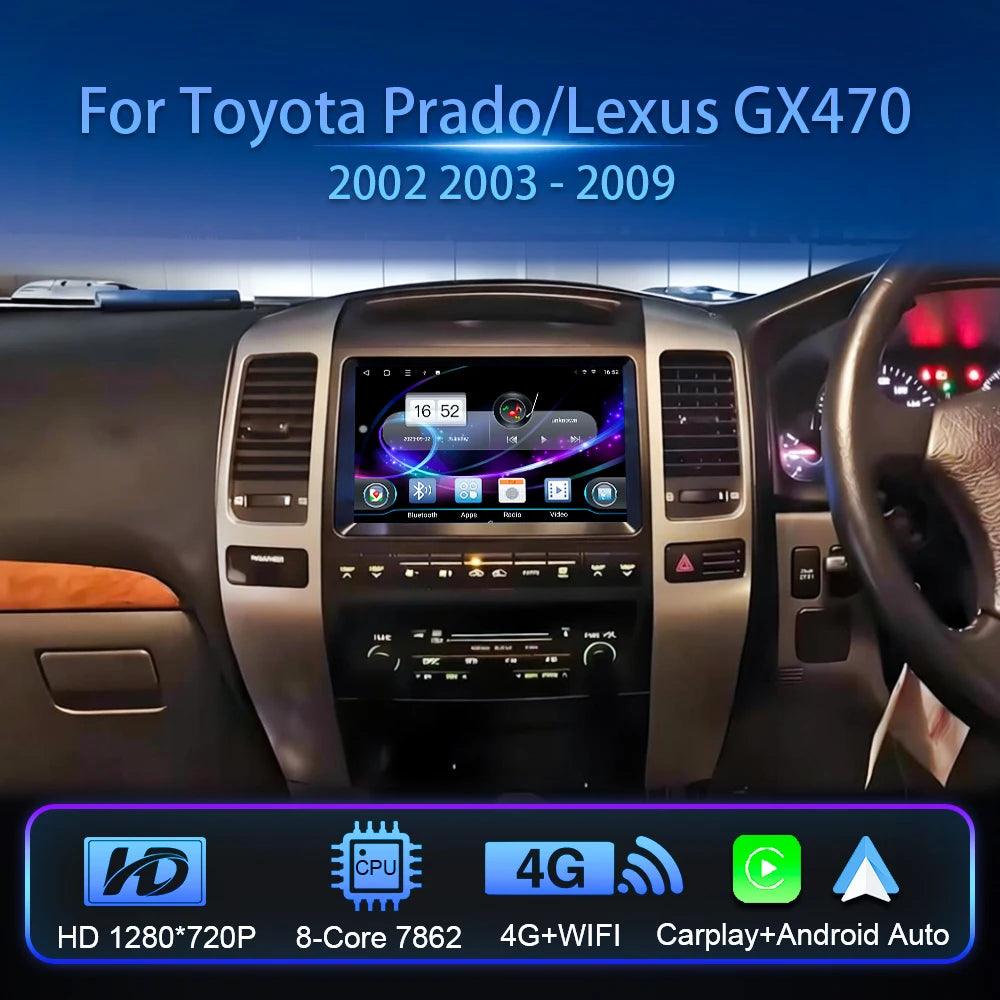Android Car GPS Navigation 9/10" for Toyota Prado Lexus GX470 - image 2