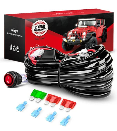 Nilight LED Light Bar Wiring Harness with Handlebar Switch - image 17