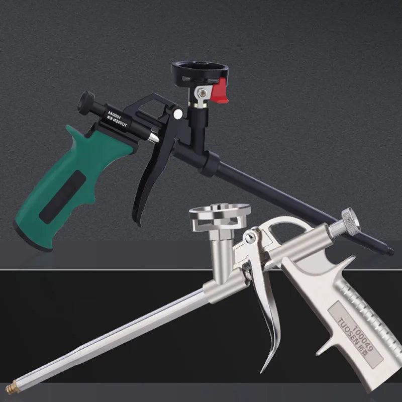 Expanding foam gun, professional insulation and caulking applicator