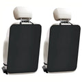 Universal Car Seat Kick Mat Protector 2PCS Waterproof Backseat Cover for Kids Pets Anti Slip Dirty Mud Proof Storage Bag