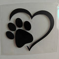 Heart Paw Print Pet Vinyl Decal for Car Window and Bumper - view 7
